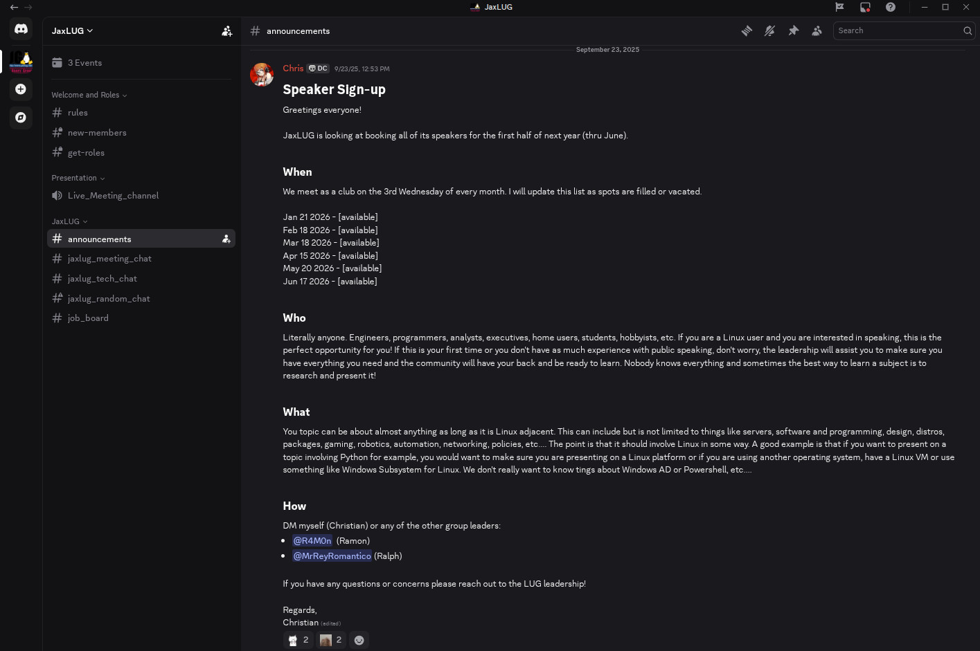 Christian McLaughlin Stealing Williams Idea Future Meeting Schedule