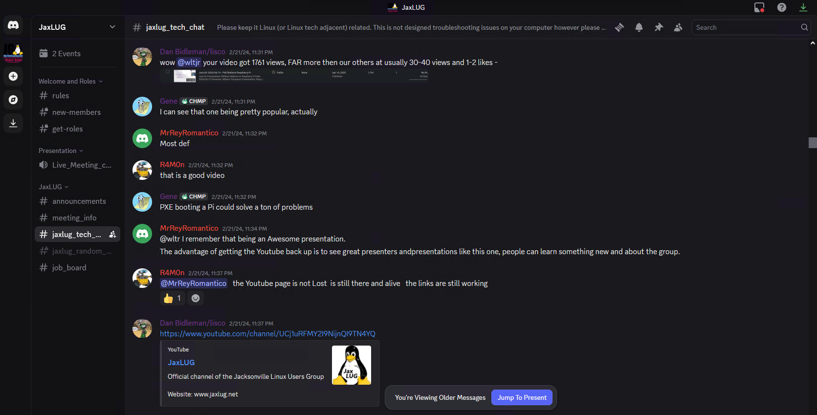 Discord Praising wltjr William Thomson Youtube Presentation Views