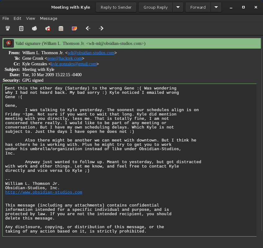 2010 William Thomson email to Gene Meeting with Kyle